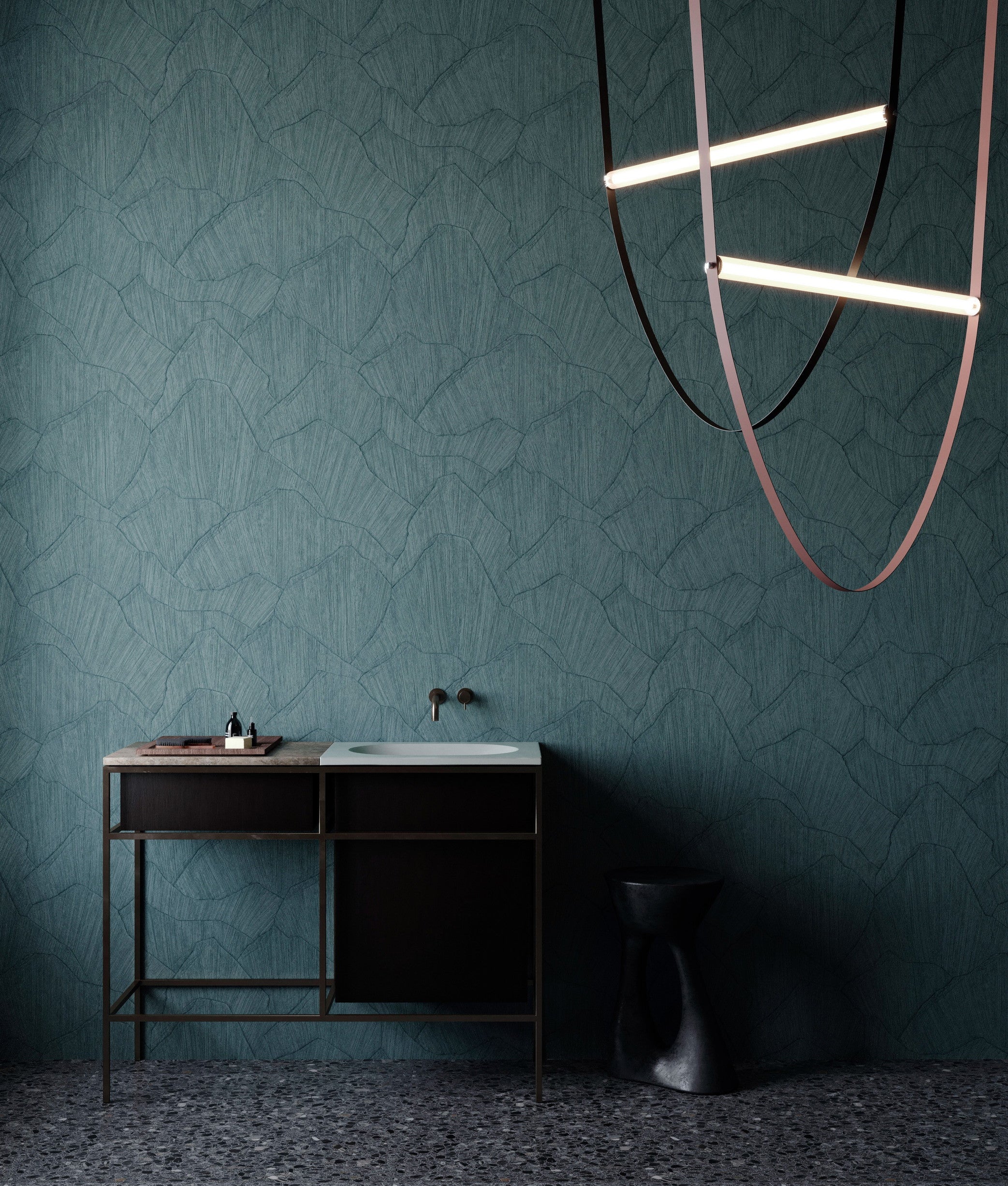 Behang Blauw