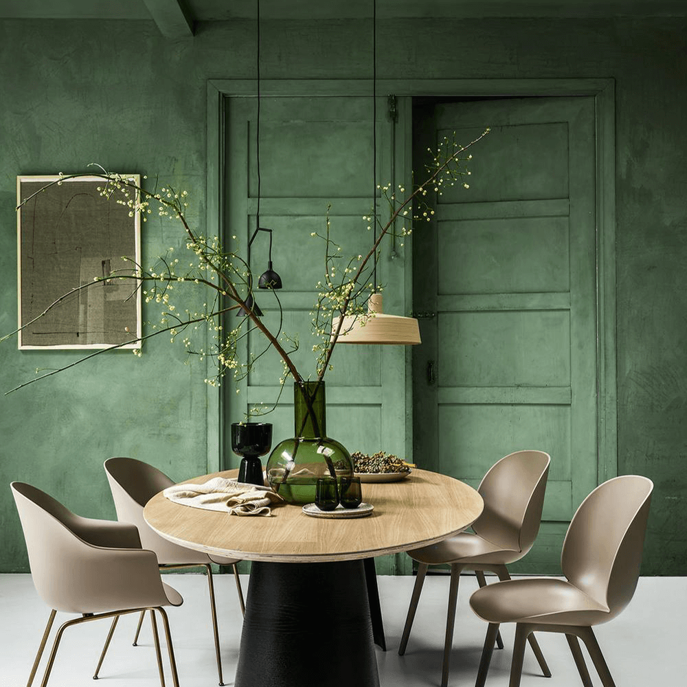Groene kalkverf