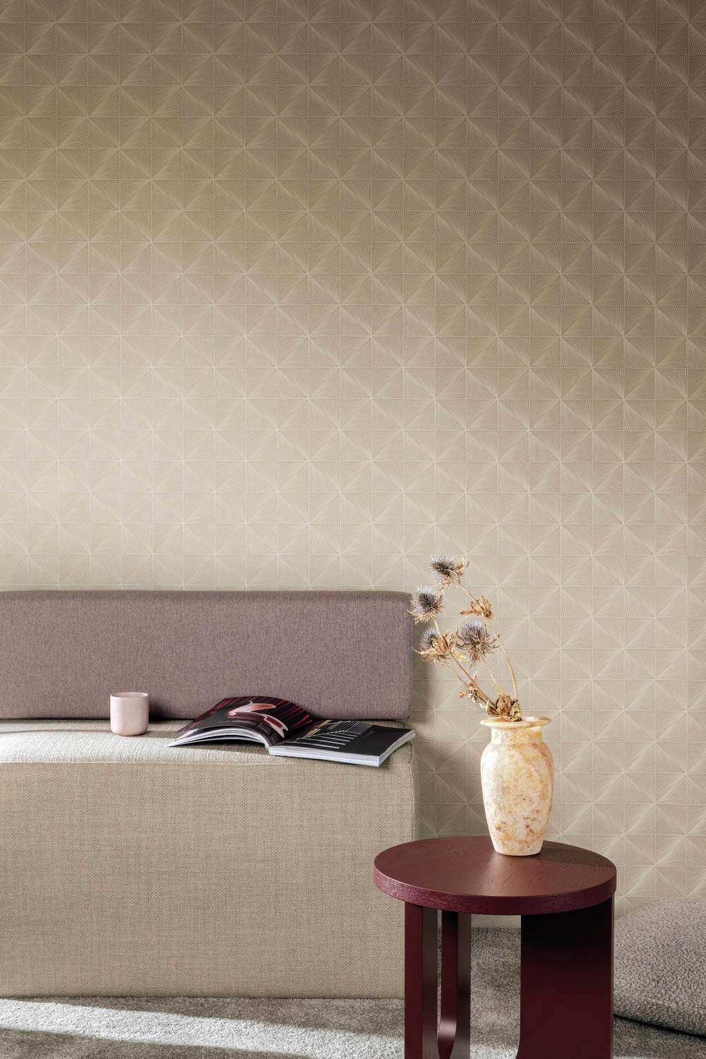 Hookedonwalls Behang Taupe