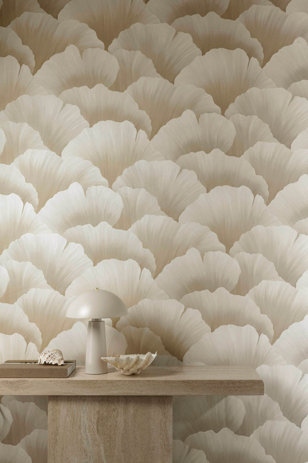 Hookedonwalls Behang Beige
