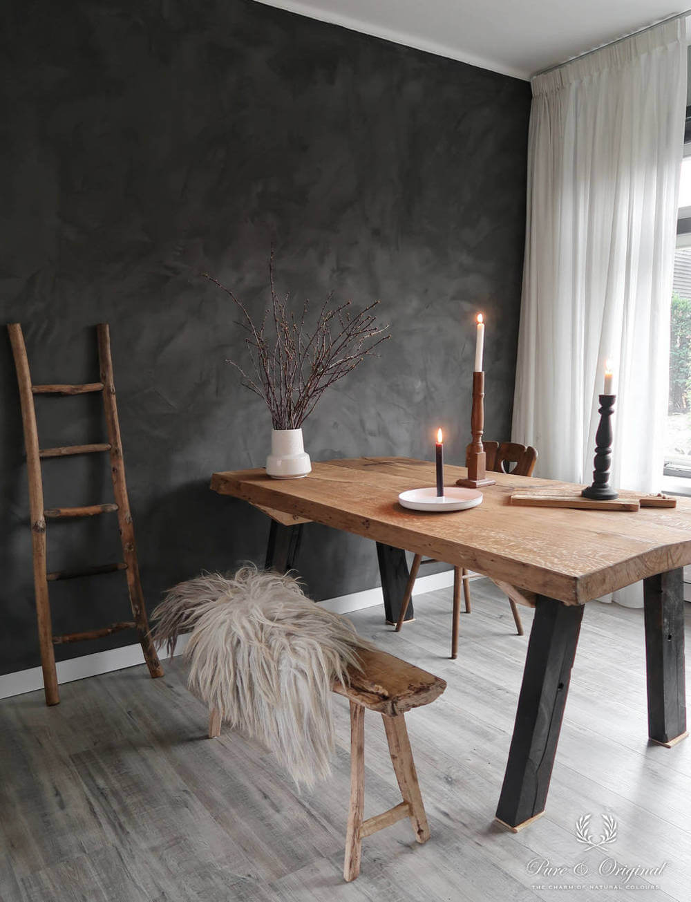 Betonlook verf Zwart