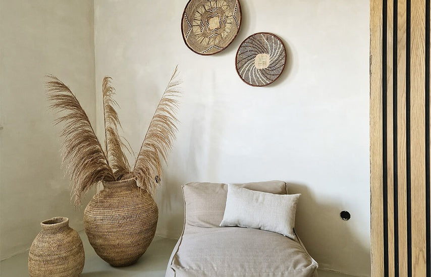 Carte Colori kalkverf in een interieur met natuurlijke tinten