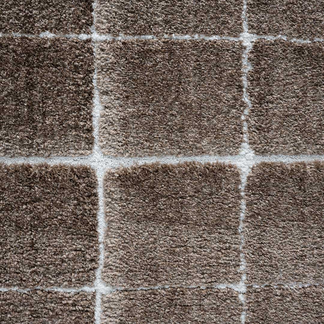 vtwonen vloerkleed - Blocks Warm Brown