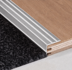 Aluminium hoekprofiel zelfklevend 125cm - Zilver - Voor afwerken deurmat