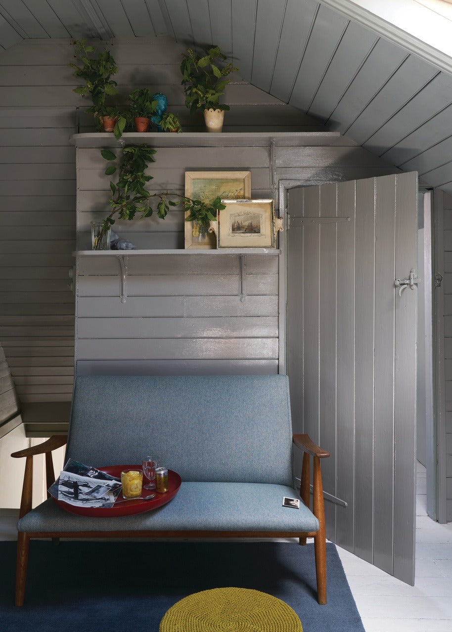 Farrow & Ball Ammonite (274) Tester in een interieur