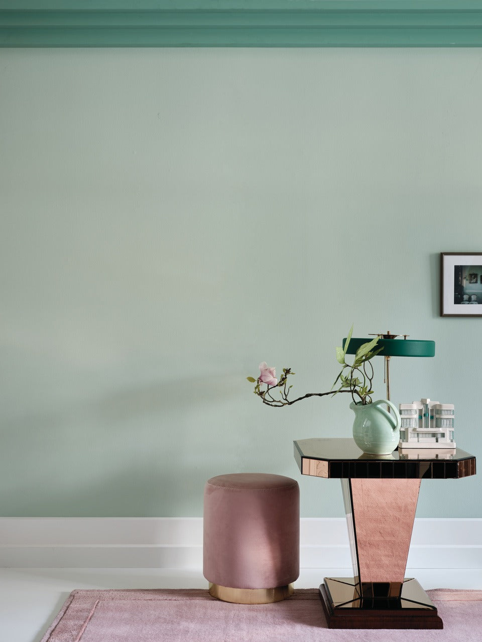 Farrow & Ball Arsenic (214) in een interieur