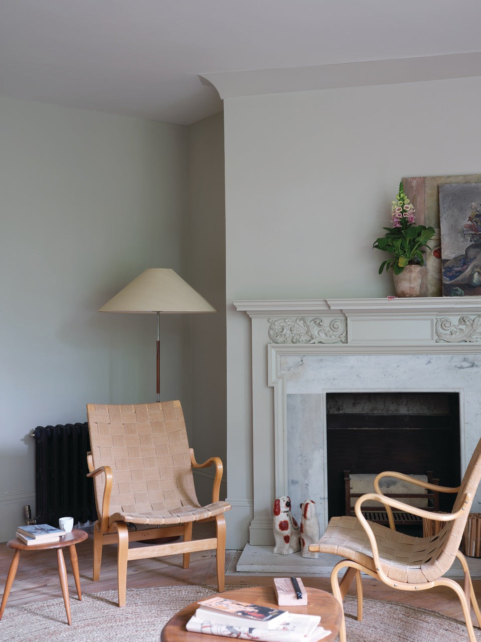 Farrow & Ball Ash Grey (W9) in een interieur