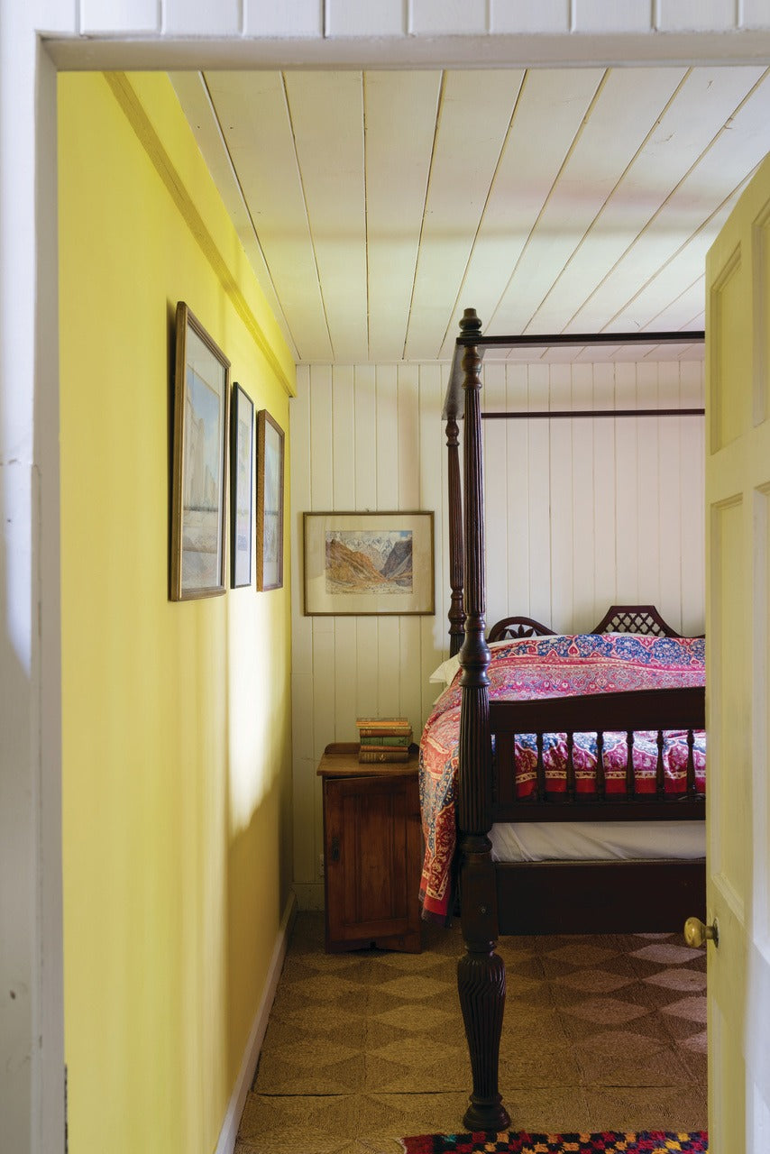Farrow & Ball Babouche (223) Tester in een interieur