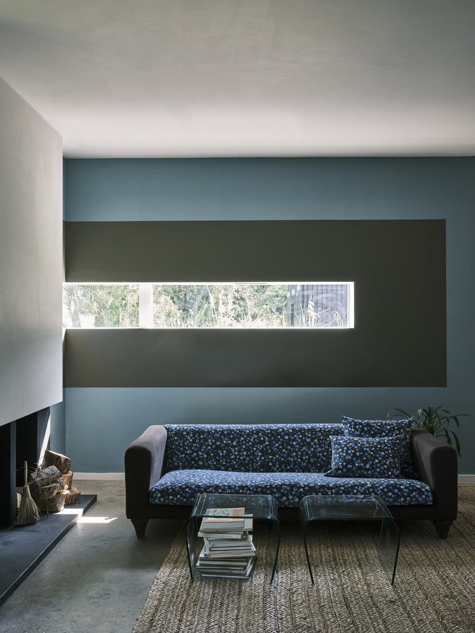 Farrow & Ball Berrington Blue (14) in een interieur