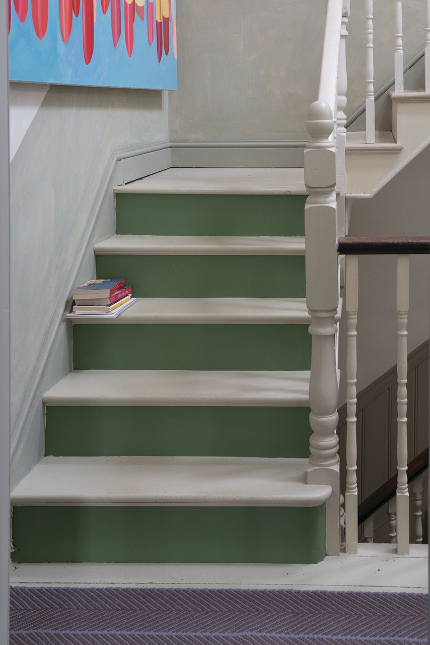 Farrow & Ball Breakfast Room Green (81) Tester in een interieur