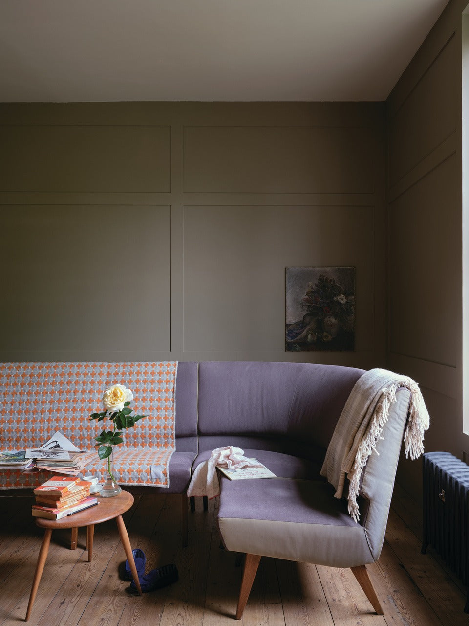 Farrow & Ball Skimmed Milk White (W7) in een interieur
