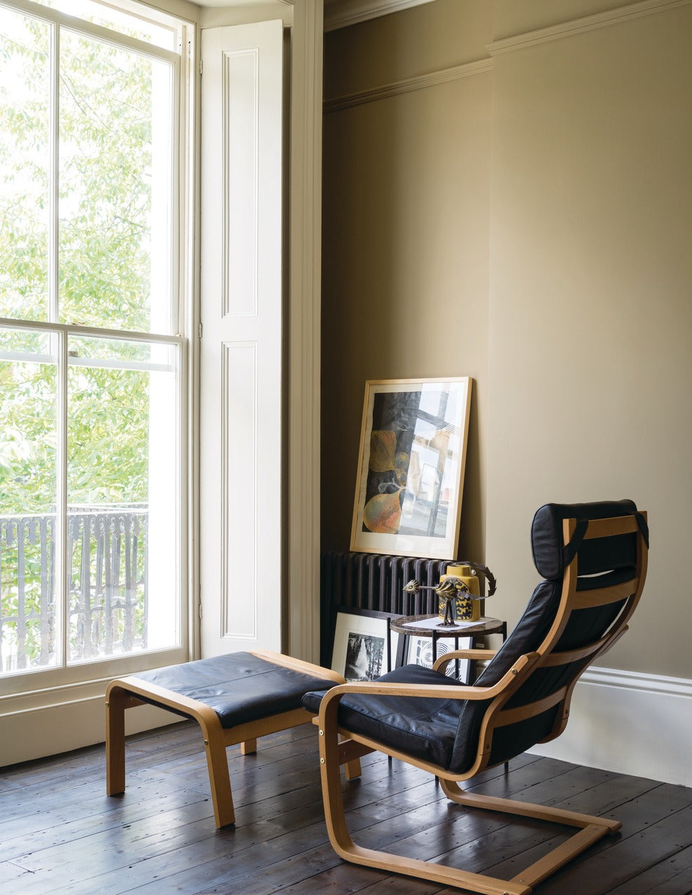 Farrow & Ball Buff (20) in een interieur