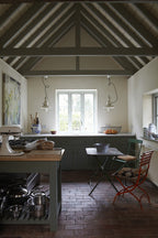 Farrow & Ball Card Room Green® (79) Tester in een interieur