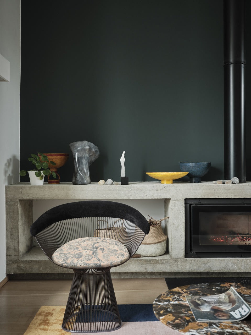 Farrow & Ball Chine Green (35) in een interieur