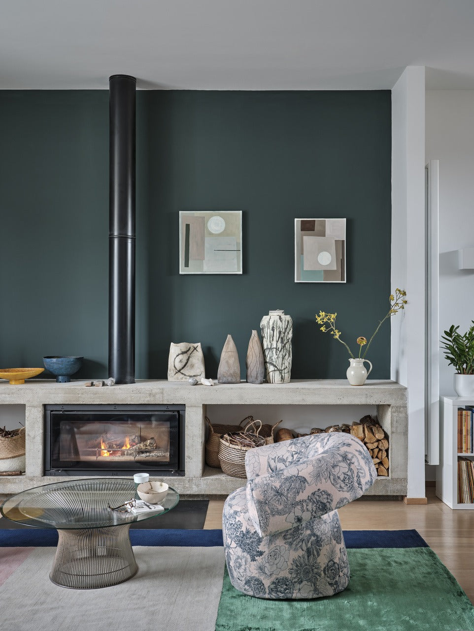 Farrow & Ball Chine Green (35) in een interieur