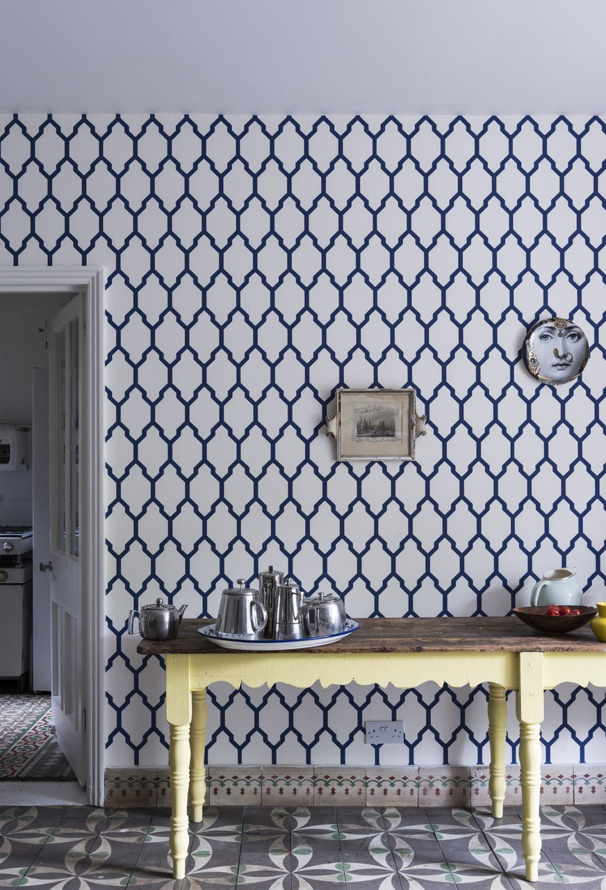 Farrow & Ball Dayroom Yellow® (233) Tester in een interieur