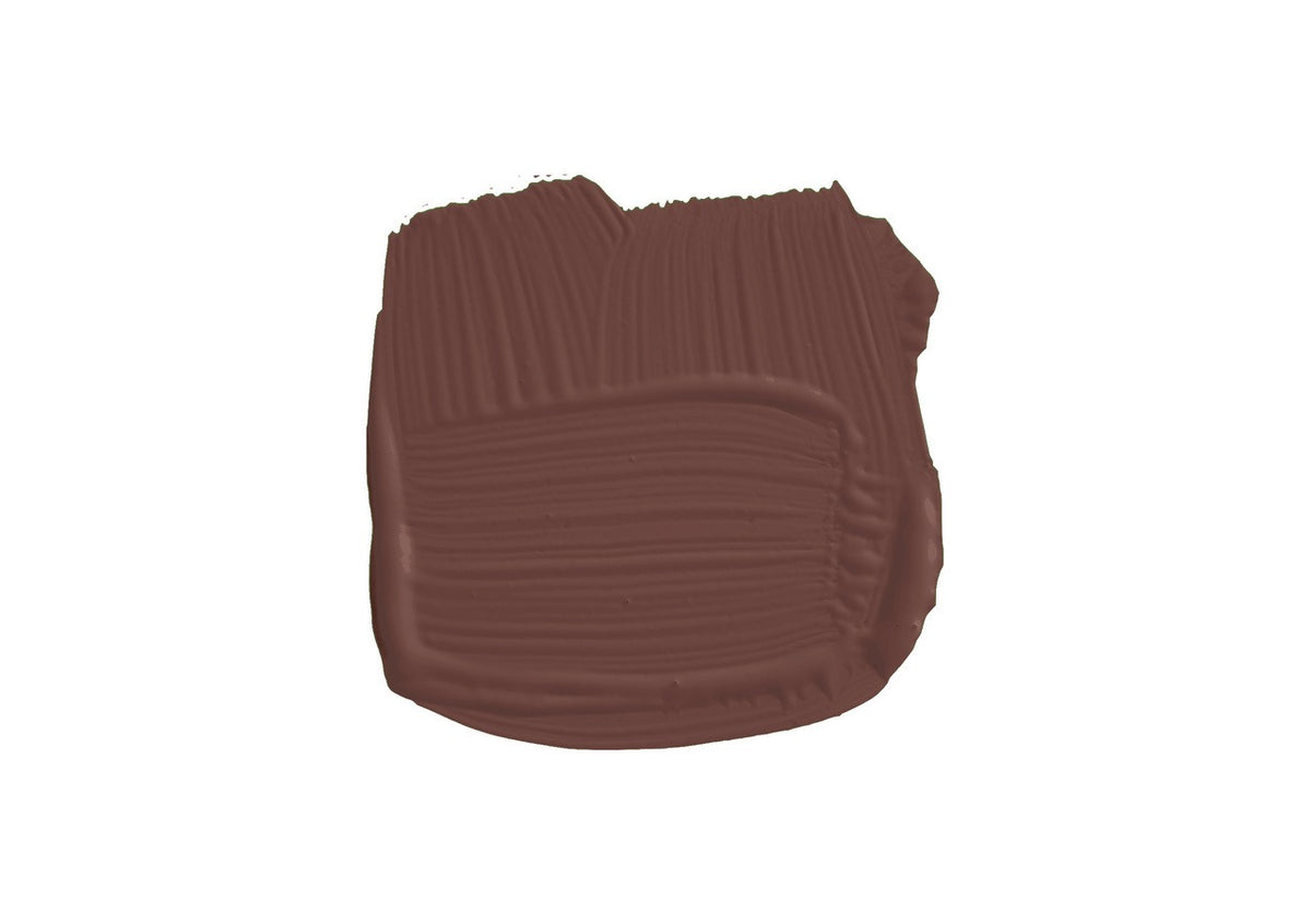 Farrow & Ball Deep Reddish Brown (W101) penseelstreek