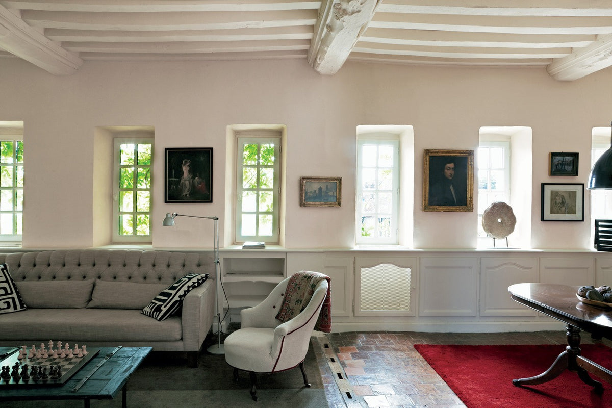 Farrow & Ball Dimity (2008) Tester in een interieur