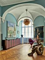 Farrow & Ball Dix Blue® (82) Tester in een interieur