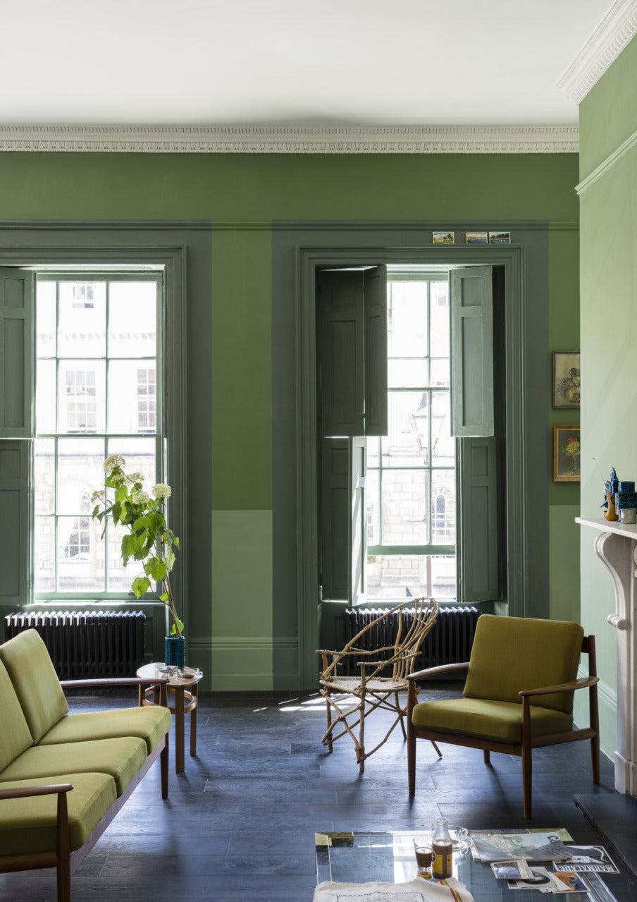 Farrow & Ball Green Smoke® (47) in een interieur