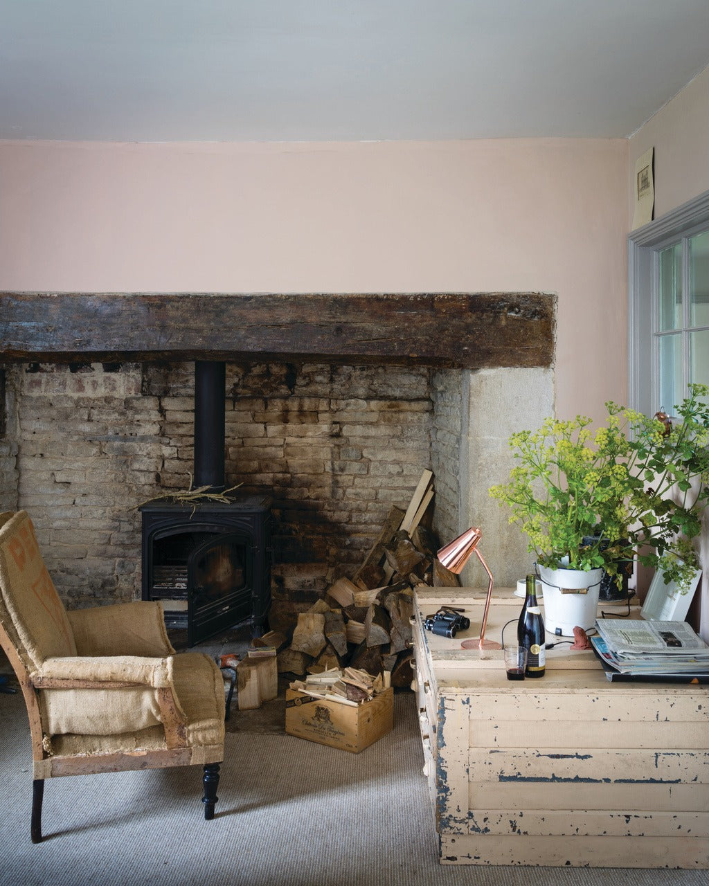 Farrow & Ball Hardwick White® (5) in een interieur
