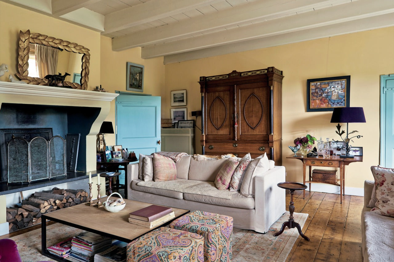 Farrow & Ball Hay (37) Tester in een interieur