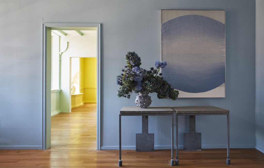 Farrow & Ball Hazy (CC6) in een interieur