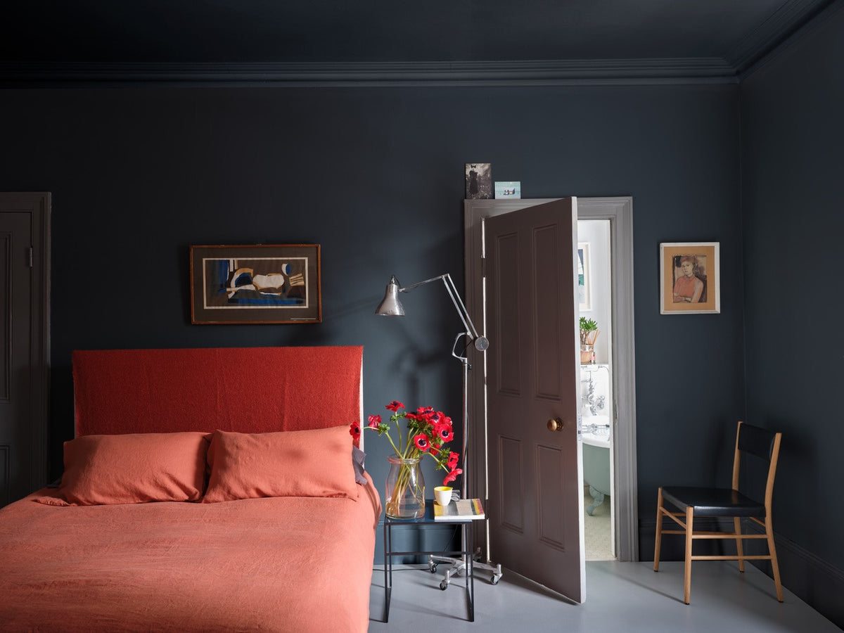 Farrow & Ball Hopper Head (305) Tester in een interieur