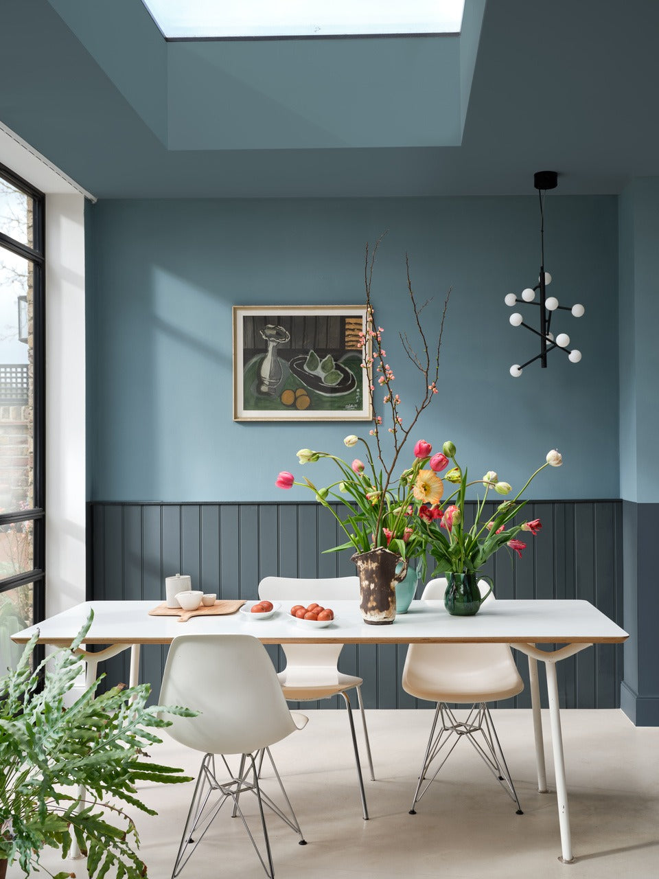 Farrow & Ball Selvedge (306) Tester in een interieur