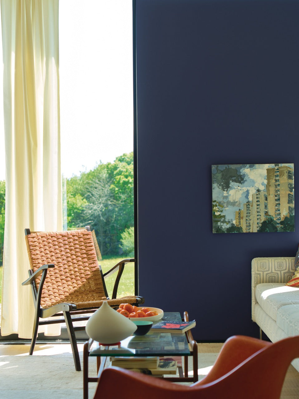 Farrow & Ball Imperial Purple (W40) in een interieur