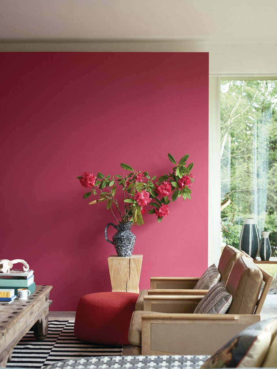 Farrow & Ball Lake Red (W92) in een interieur