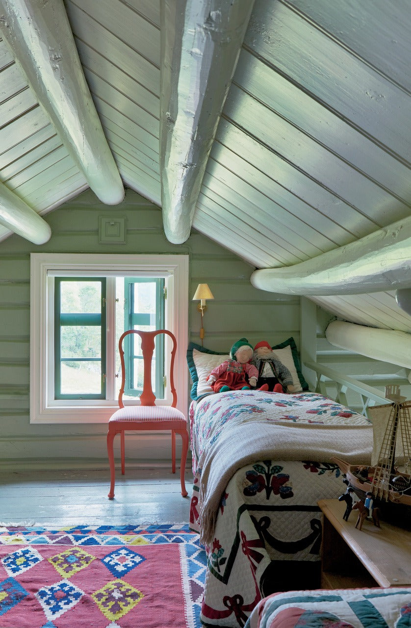 Farrow & Ball Pointing (2003) in een interieur