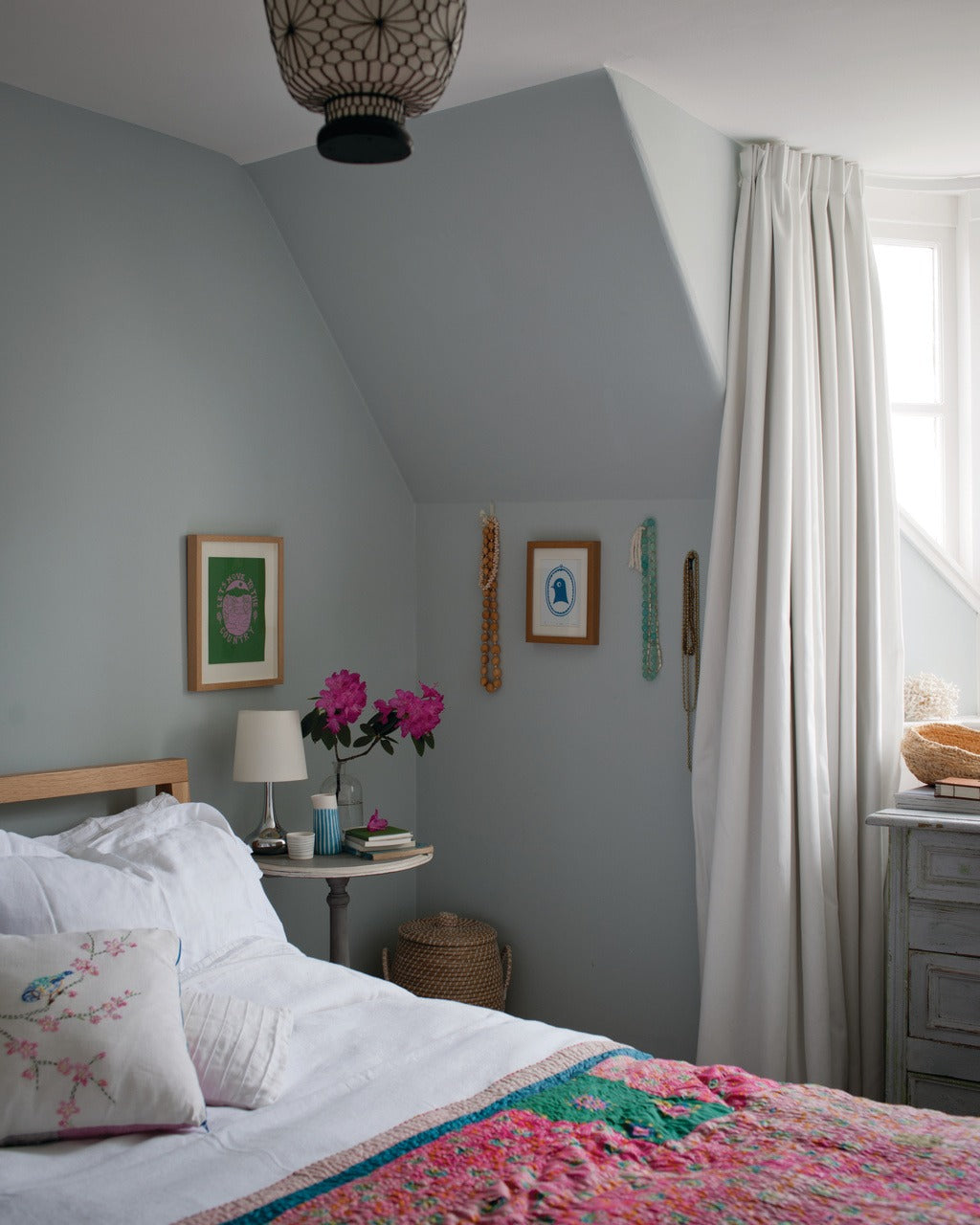 Farrow & Ball Light Blue (22) in een interieur