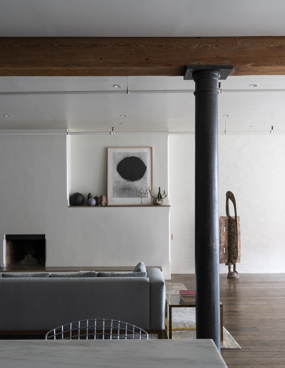 Farrow & Ball Manor House Gray (265) in een interieur