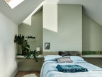 Farrow & Ball Mizzle (266) in een interieur