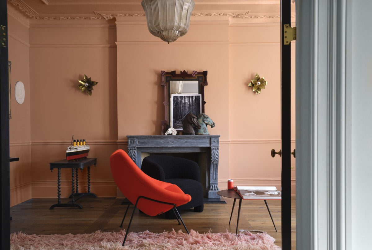 Farrow & Ball Naperon (315) Tester in een interieur