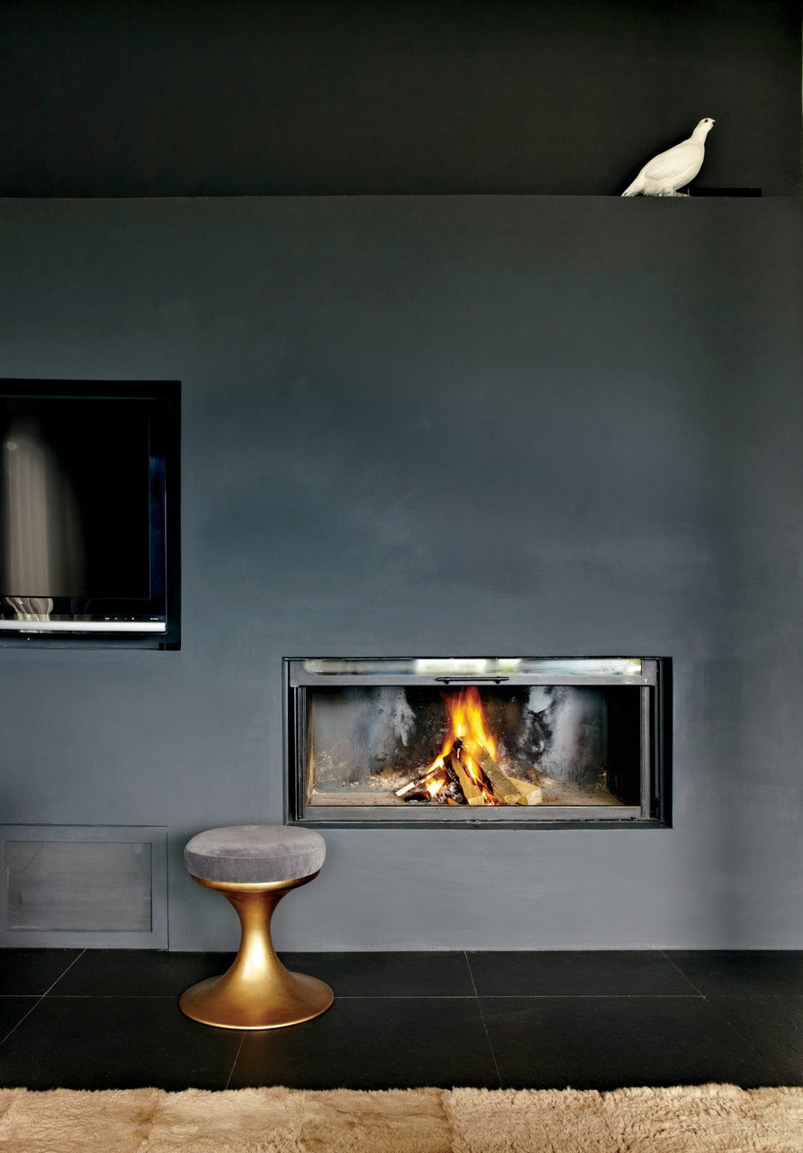 Farrow & Ball Off-Black (57) Tester in een interieur