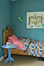 Farrow & Ball Oval Room Blue® (85) Tester in een interieur