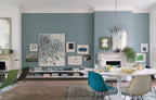 Farrow & Ball Oval Room Blue® (85) Tester in een interieur
