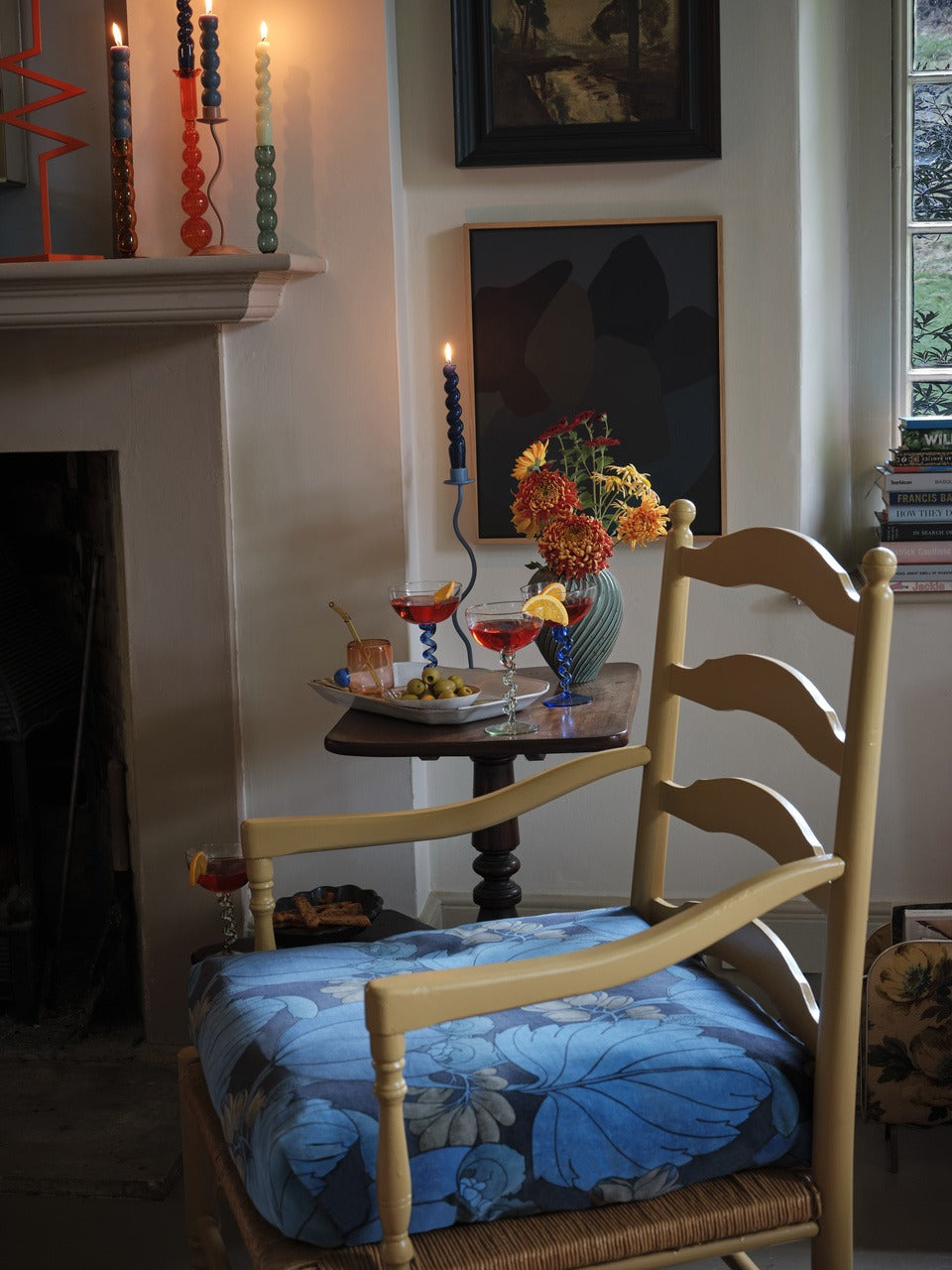 Farrow & Ball Berrington Blue (14) in een interieur