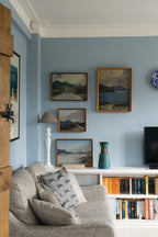 Farrow & Ball Parma Gray (27) Tester in een interieur