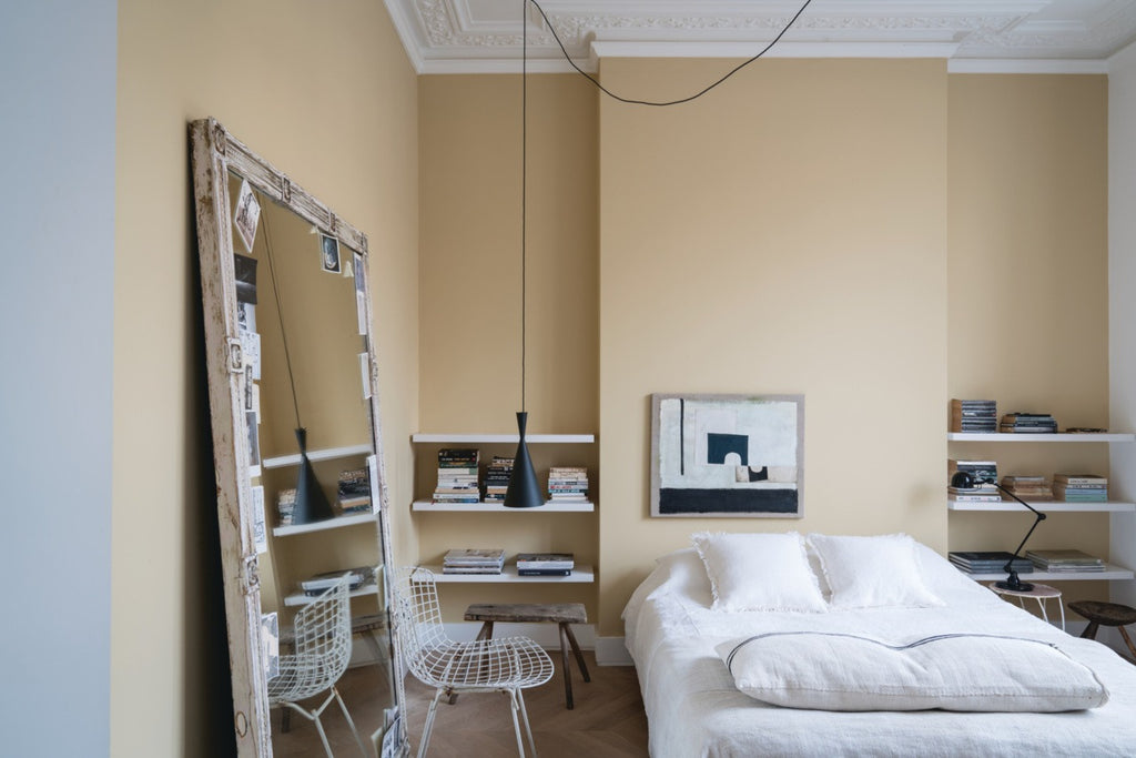 Farrow & Ball Hay (37) Tester in een interieur