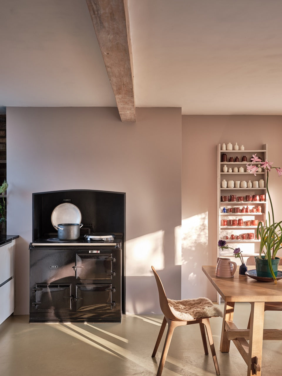 Farrow & Ball Peignoir (286) in een interieur