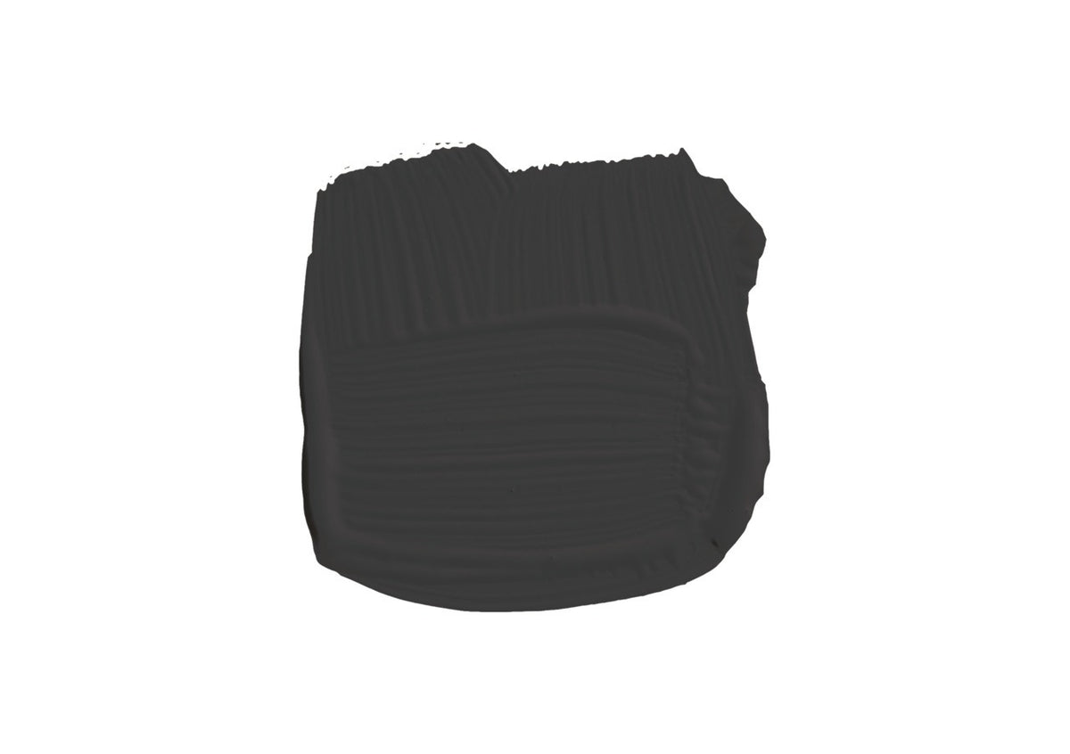 Farrow & Ball Pitch Black (256) penseelstreek