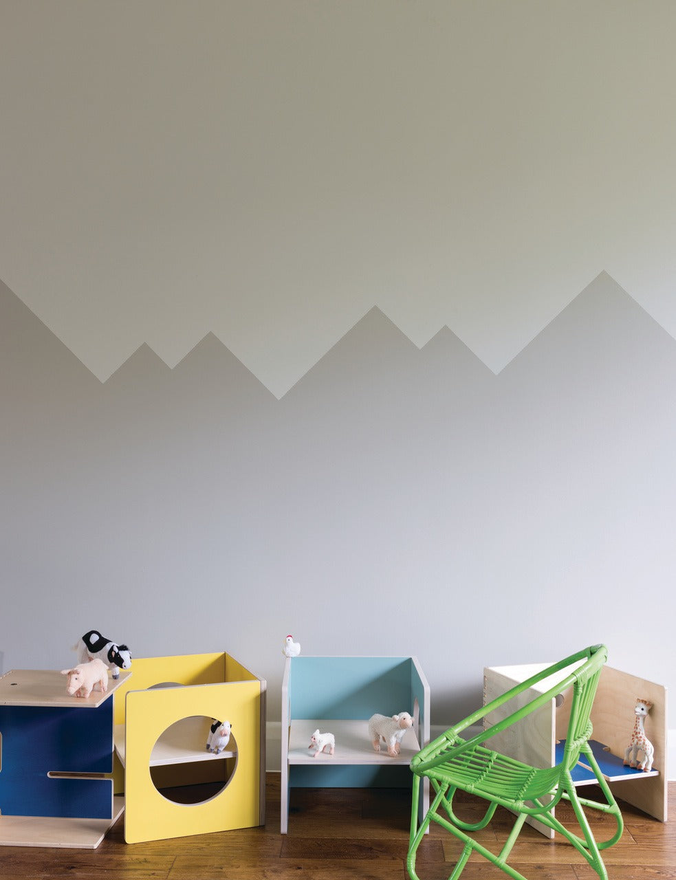 Farrow & Ball Purbeck Stone (275) Tester in een interieur