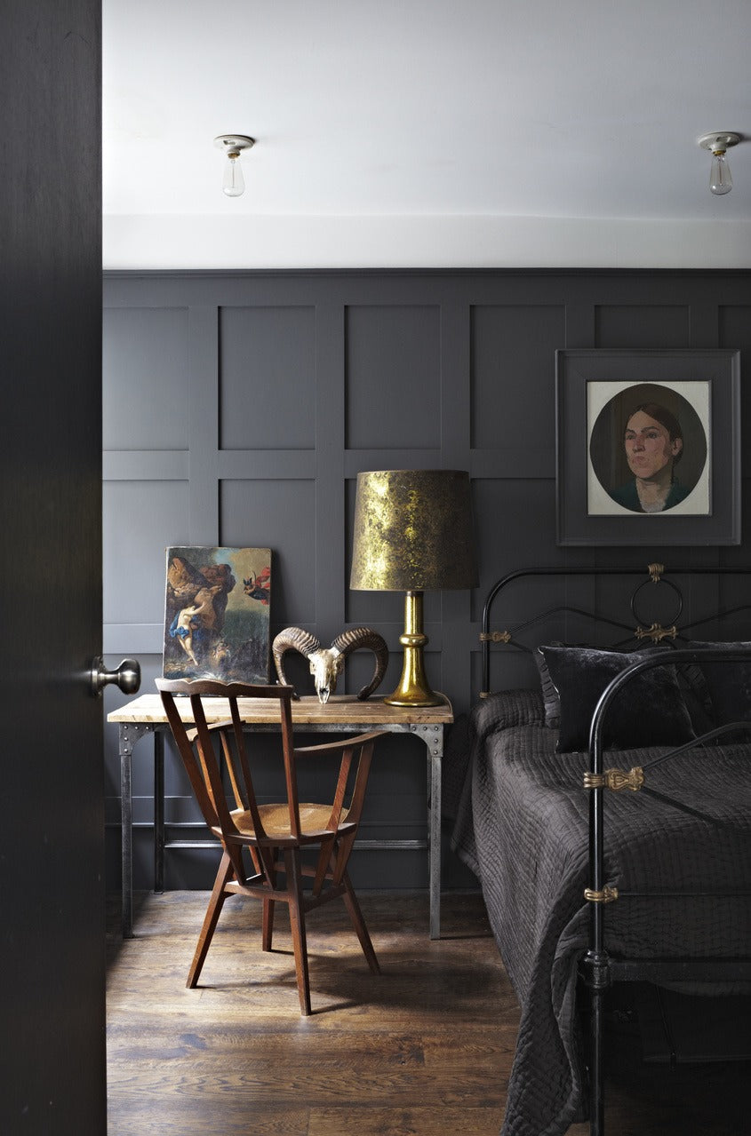 Farrow & Ball Railings (31) Tester in een interieur