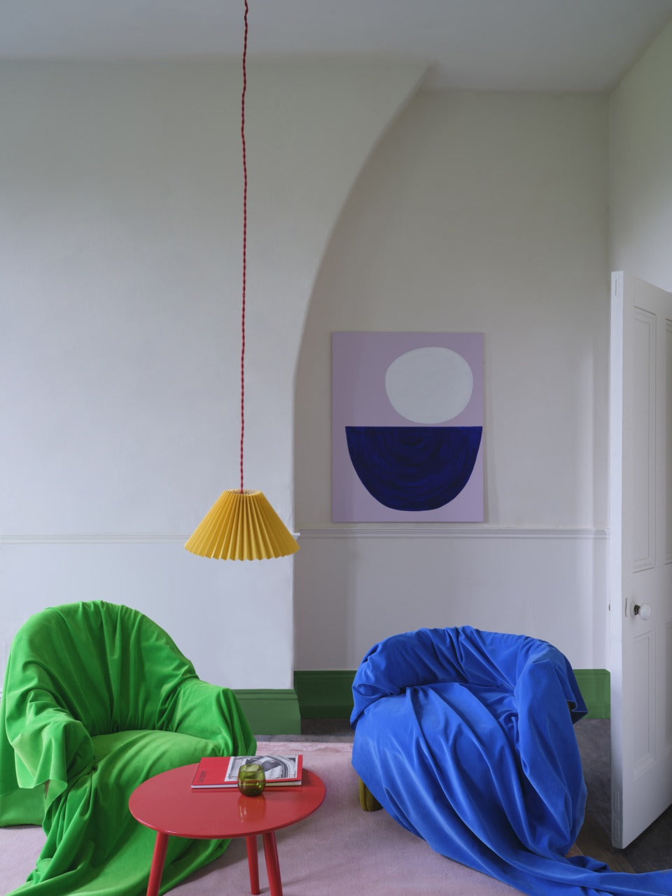 Farrow & Ball Raw Tomatillo (CB6) in een interieur