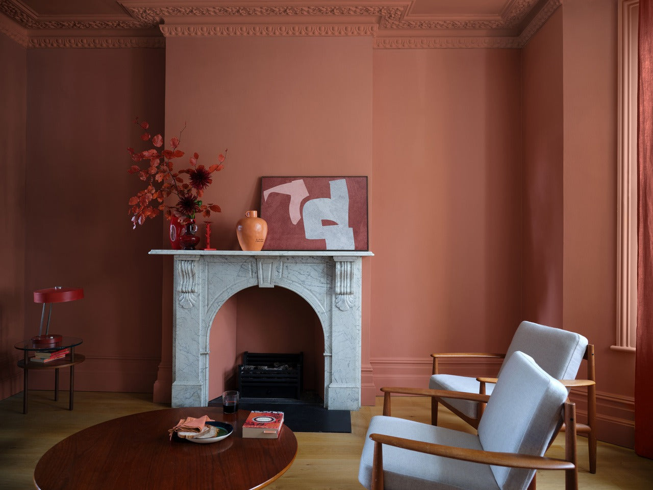 Farrow & Ball Red Earth (64) in een interieur