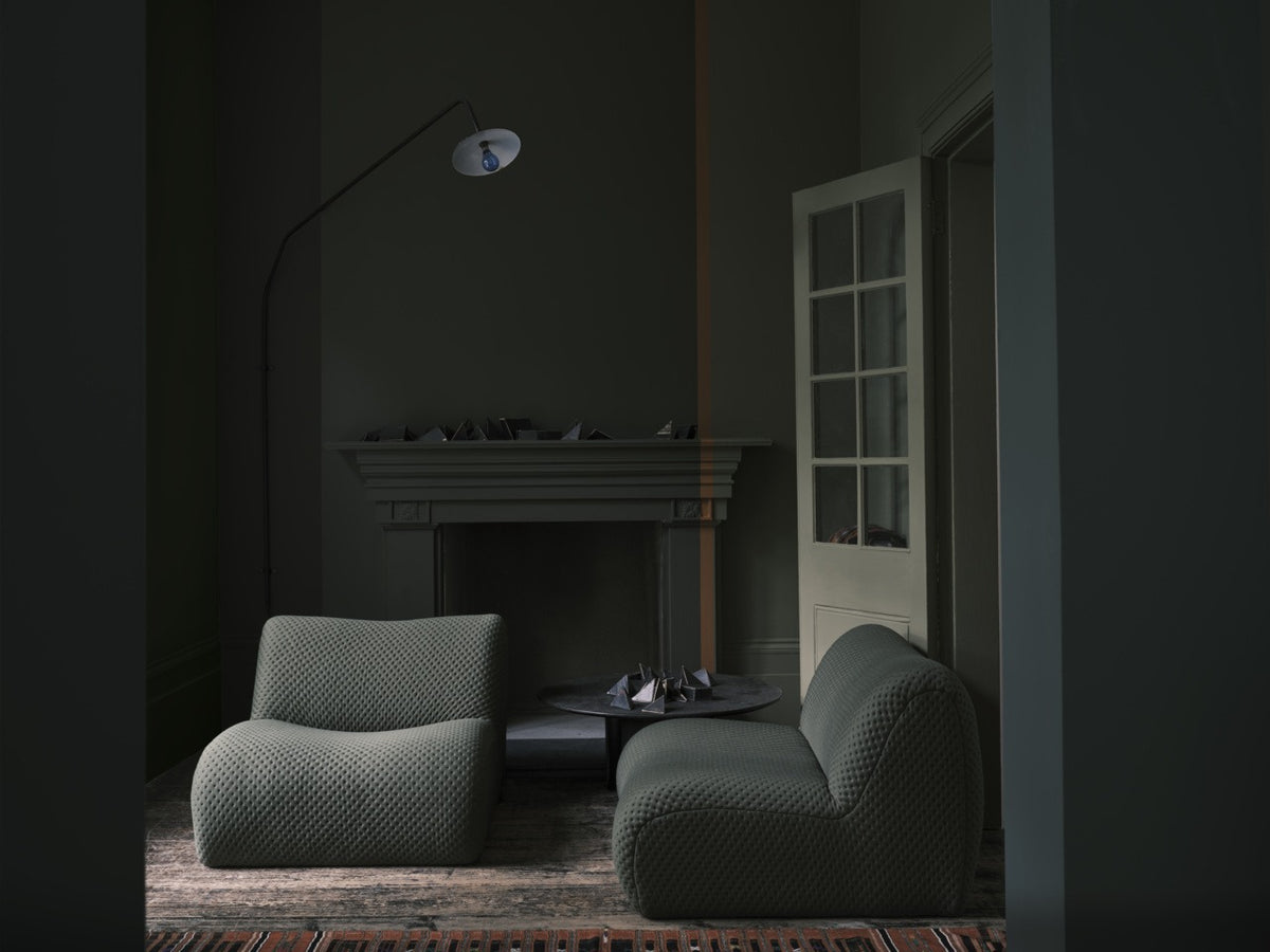 Farrow & Ball Reduced Green (313) in een interieur