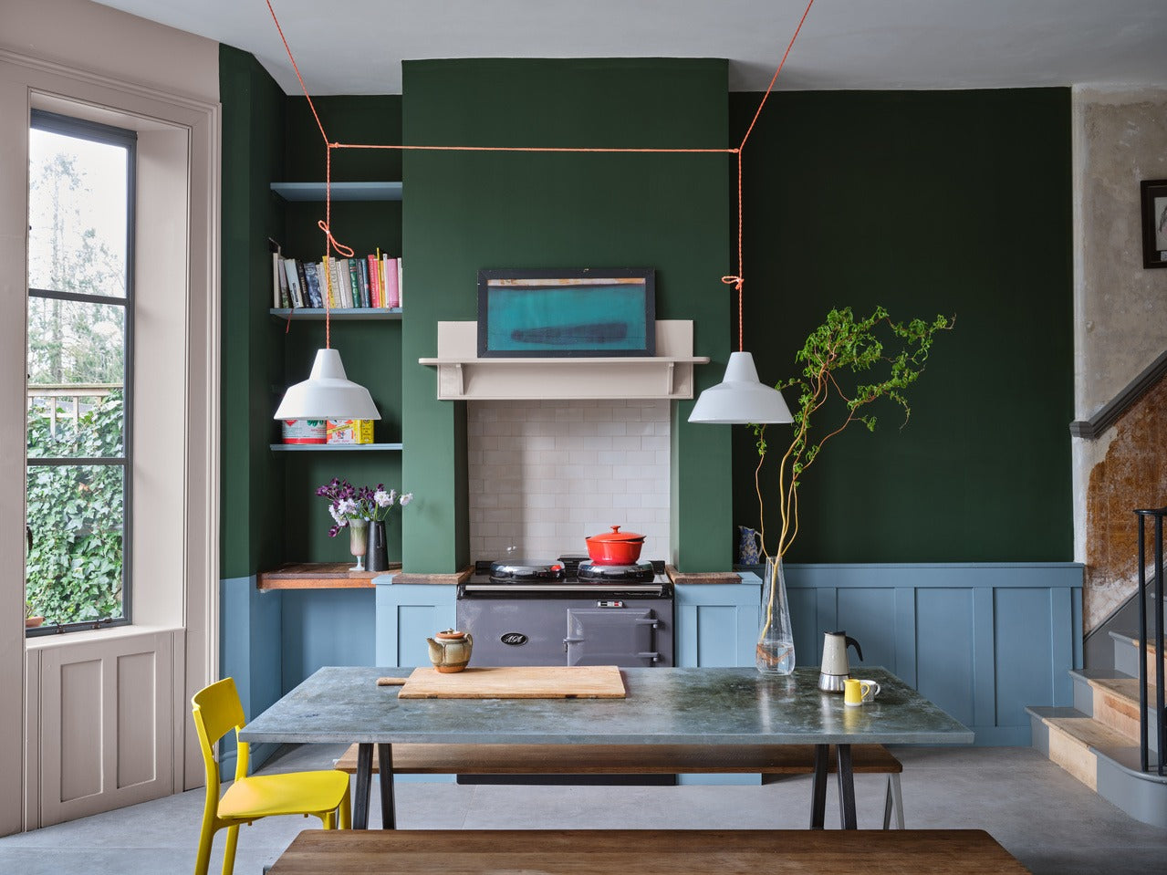 Farrow & Ball Beverly (310) Tester in een interieur